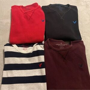American Eagle Thermal Shirt Lot of 4 Long Sleeve Mens Medium